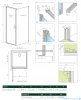 Radaway Nes 8 Black Kdj I Frame kabina 80x90cm lewa czarny mat/szkło przejrzyste 10072080-54-56L/10089090-54-56